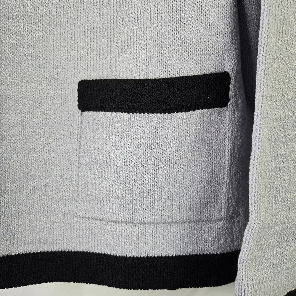 Vintage Margaret O'Leary Wool Blend Open‎ Sweater Jacket Women's Medium Career - Picture 3 of 8